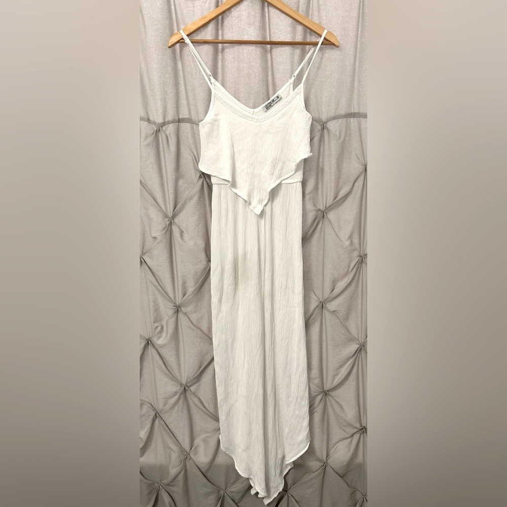 White cotton long dress